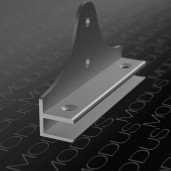 Полкодержатель для полок из стекла толщиной до 10 мм